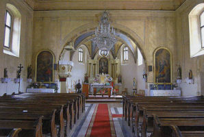 Interior Rom.-Cath. church Štós