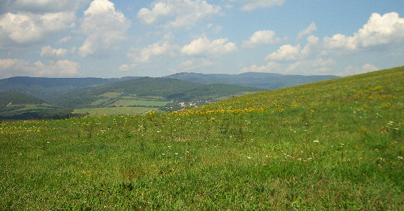 View from Meazenpeak hill